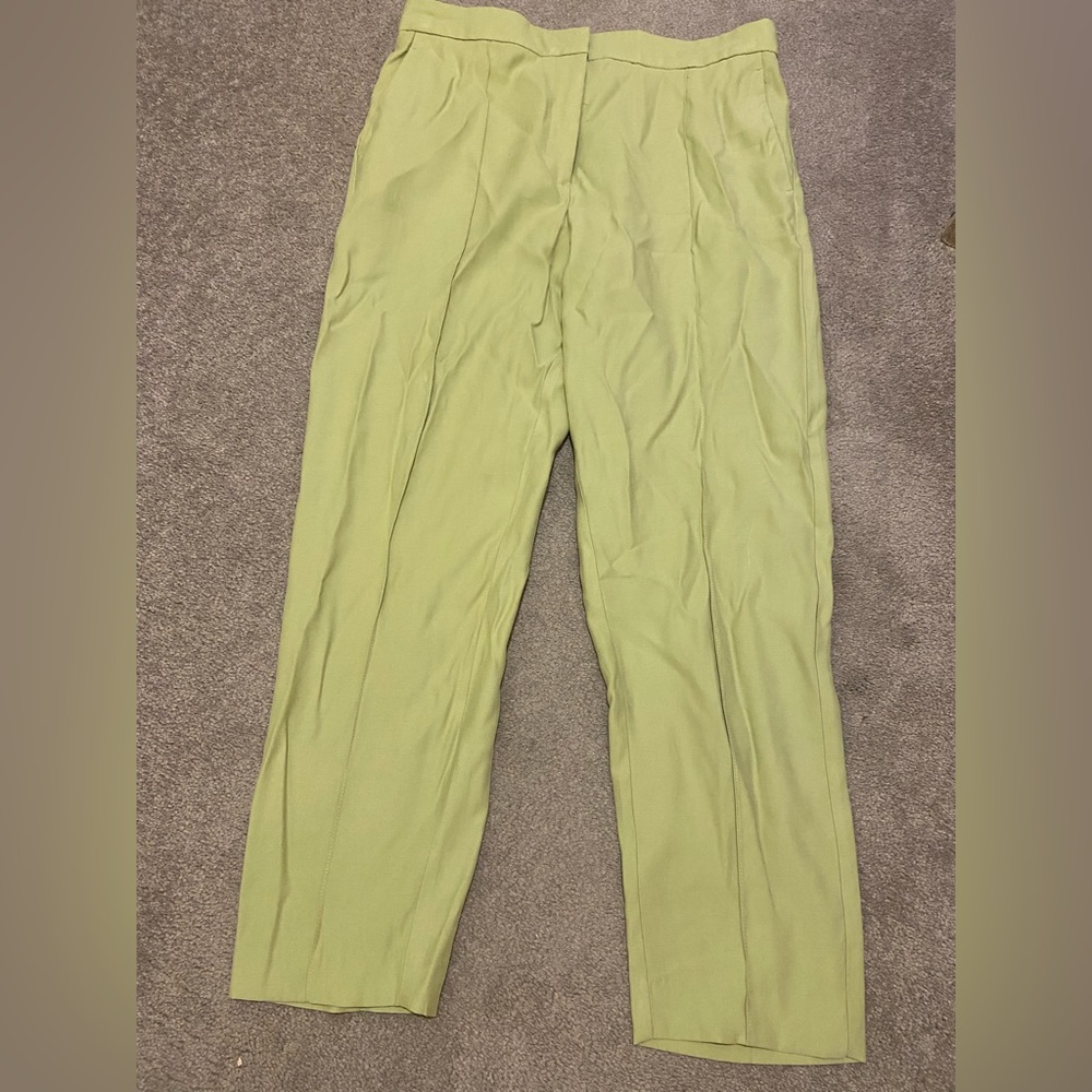 Green pants from mango